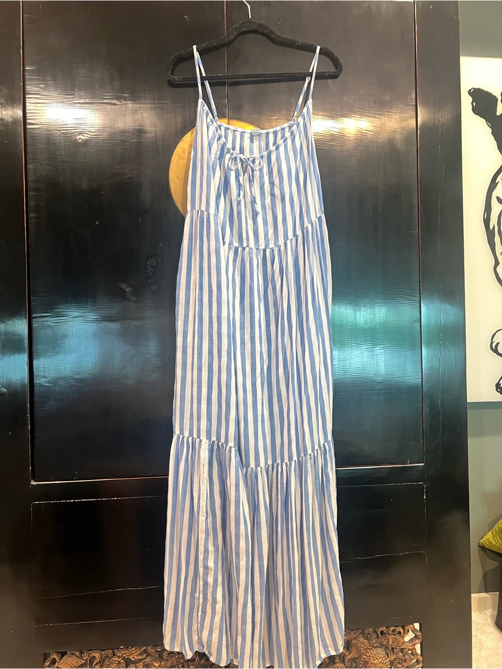 Old Navy Striped Spaghetti Strap Maxi Dress